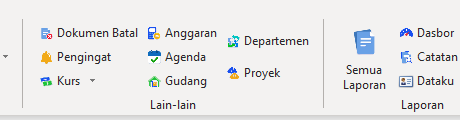 Menu Agenda pada kelompok Lain-lain di Feat Desktop