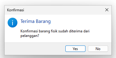 Konfirmasi terima barang retur